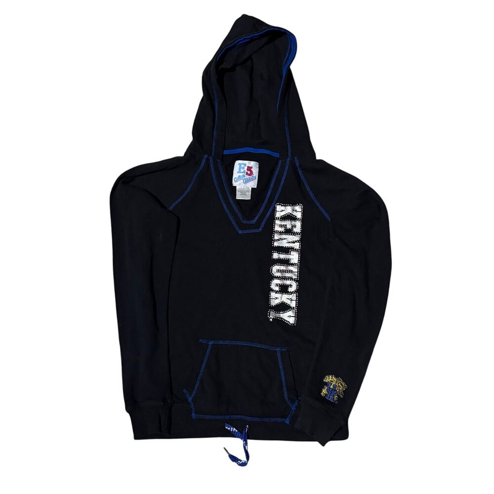 University of Kentucky Wildcats Embellished Hooded Lightweight Sweatshirt Medium